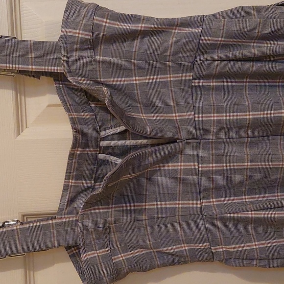 WEWOREWHAT Corset Plaid Overalls-M - Picture 7 of 7
